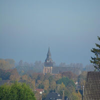 Blick vom Reichswald auf Kranenburg