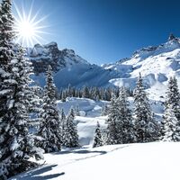 Winterlandschaft Gauertal