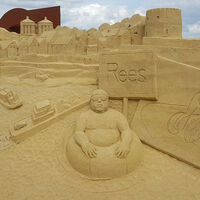 Sandskulptur in Rees