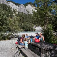 Rastplatz in der Rheinschlucht