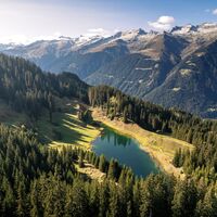 Der Lag da Laus aus der Vogelperspektive