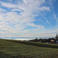 Herrliche Aussicht vom Friedenskreuz in St.Oswald (Alpenblick und ins Yspertal)