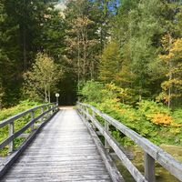 Fußgängerbrücke über die Traun