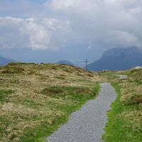 Gehweg zum Gipfelkreuz