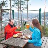 Panoramaterrasse des PWV-Hilschberghauses
