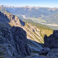 Ausblick vom Aufstiegsweg ins Lechtal