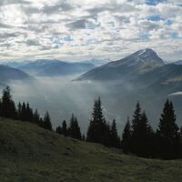 Mystischer Ausblick vom Malanser Älpli