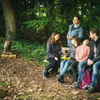 Vesperpause auf dem Waldhufenpfad
