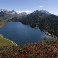 Blick über Piora, Leventina und Bedrettotal