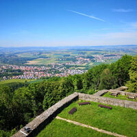 Blick von der Burgruine Heiligenberg