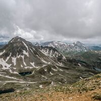 Blick von der Rotmandlspitze ins Vetternkar und zu den Giglachseen