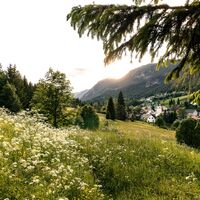 Blick auf Bad Bleiberg