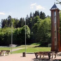 Thermometerturm am "Thüringer Klimaweg Geraberg"
