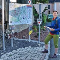 Übersichtstafel am Ausgangspunkt