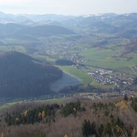 Ausblick nach Südwest von der Spitzmauer