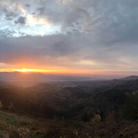 Sonnenuntergang am Drachenfliegerplatz