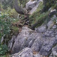 Weitere Kletterpassage