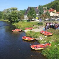Briefing vor der Schlauchboottour