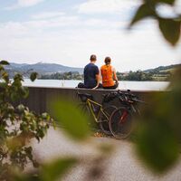 Pause am Donauradweg