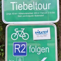 Beschilderung entlang der Tiebeltour (Beispiel)