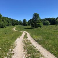 Weg auf dem Plateau de Retord