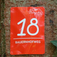 Markierungszeichen Bauernhofweg