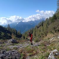 Der letzte Anstiegabschnitt zur Forcella Rancolin