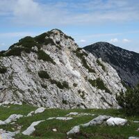 Križnik 2.109m mit Hochpetzen rechts hinten