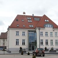 Storchennest Rathaus Ostrach