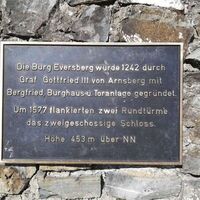 Brugruine Eversberg Info