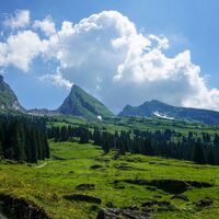 Toggenburger Höhenweg Etappe1 Blick Churfirsten