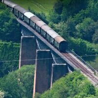 Sauschwänzlebahn auf dem Talübergang Fützen