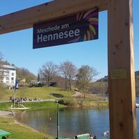 Fotospot an der Schiffsanlegestelle Hennesee