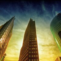 Berlin Potsdamer Platz Skyscraper