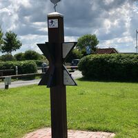 Station am Vareler Hafen, mit vielen Erklärungen zur Geschichte des Vareler Hafens und zur Tier- und Pflanzenwelt