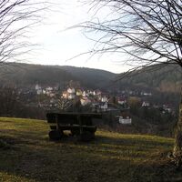 Die Aussicht von der Gaststätte "Zur schönen Aussicht"