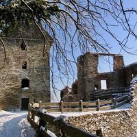 Burgruine Ligist im Winter