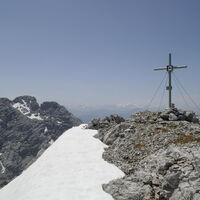 am Gipfel des Breithorn angekommen