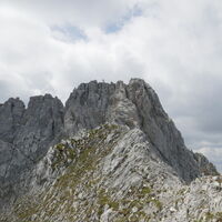 der Gipfelaufbau der Ackerlspitze