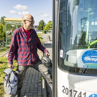 Elb-Shuttle am Junkernfeld in Over