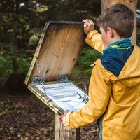 Informationstafel am Erlebnispfad