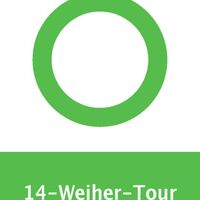Wegemarkierungszeichen 14-Weiher-Tour