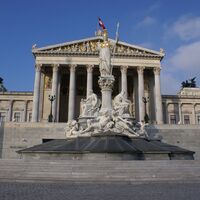 Das österreichische Parlament vor der Renovierung