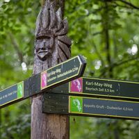 Markierungssystem des Weges