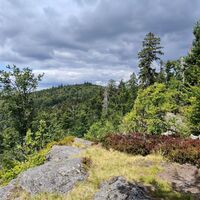 Blick vom Klein- zum Großalmeyerschloß
