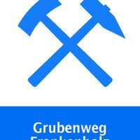Wegemarkierungszeichen Grubenweg Frankenholz