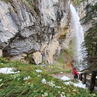 1.7 km Blick zurück zum Fall