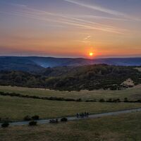 Sonnenuntergang über der Dreiborner Hochfläche