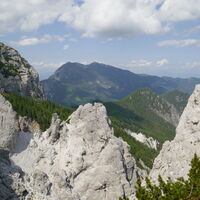 Blick vom Adlersattel... von hier noch ca 2-3 Stunden zum Schaidasattel