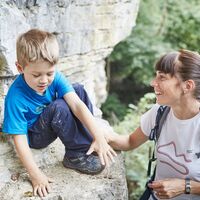 Wandern in der Schlucht